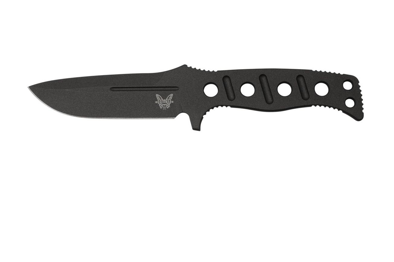 Benchmade 375BK-1 Cobalt Black, Sibert Adamas vaststaand mes, Shane Sibert design