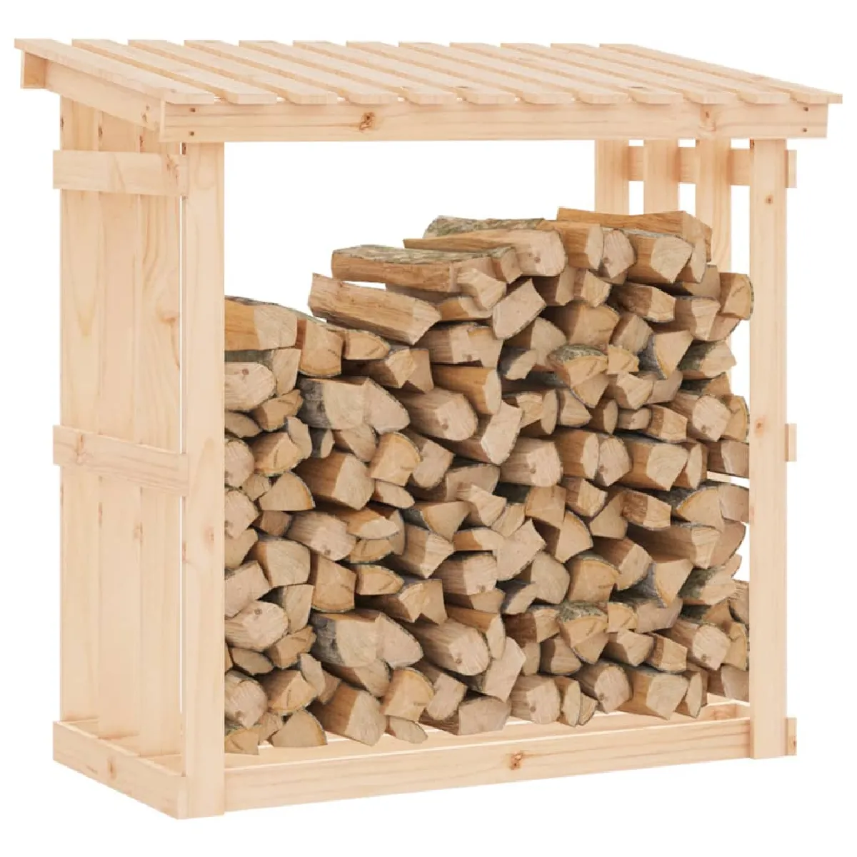 vidaXL Support pour bois de chauffage - Pin