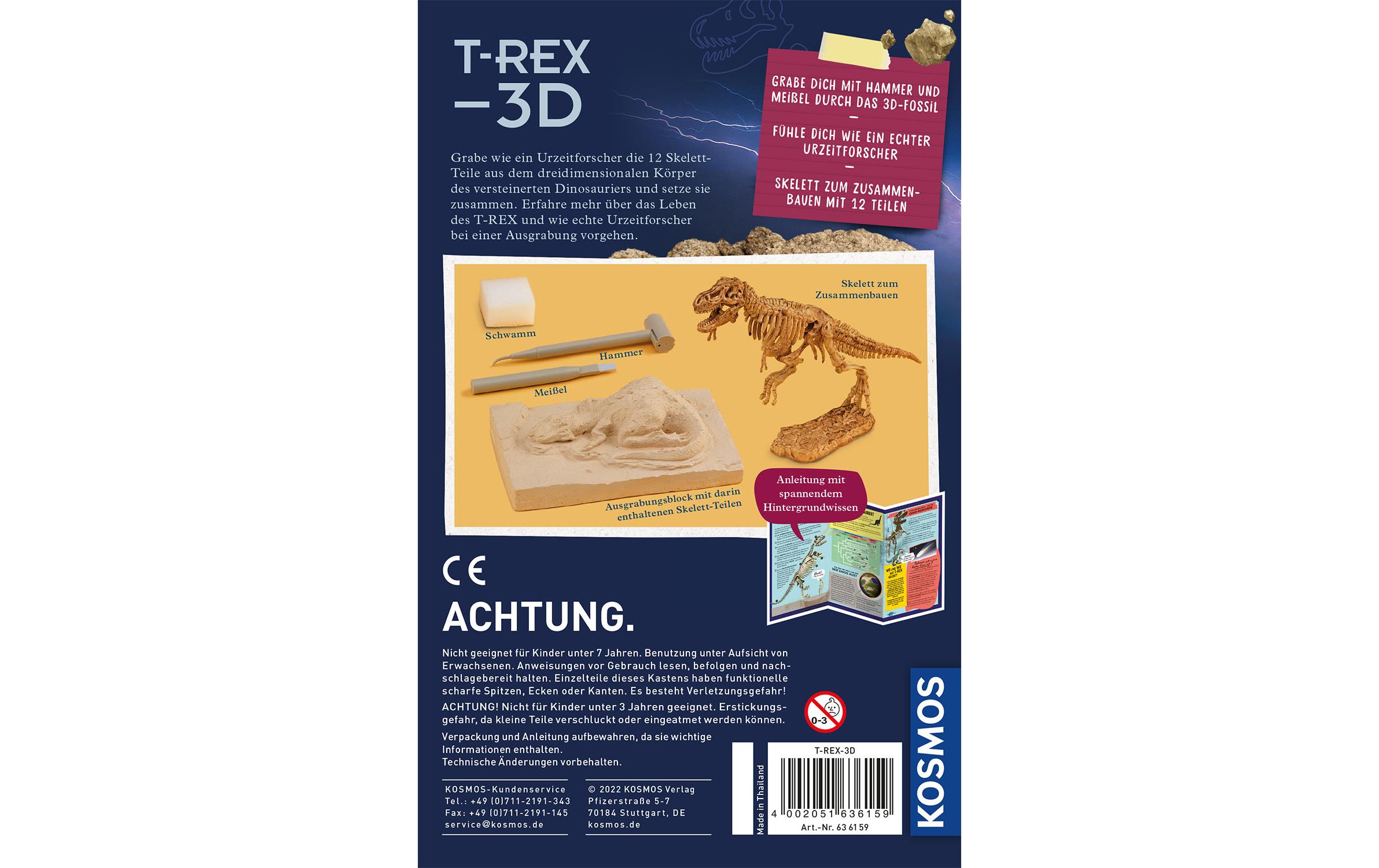 Experimentierkasten T-Rex 3DT-Rex-Skelett zum Ausgraben