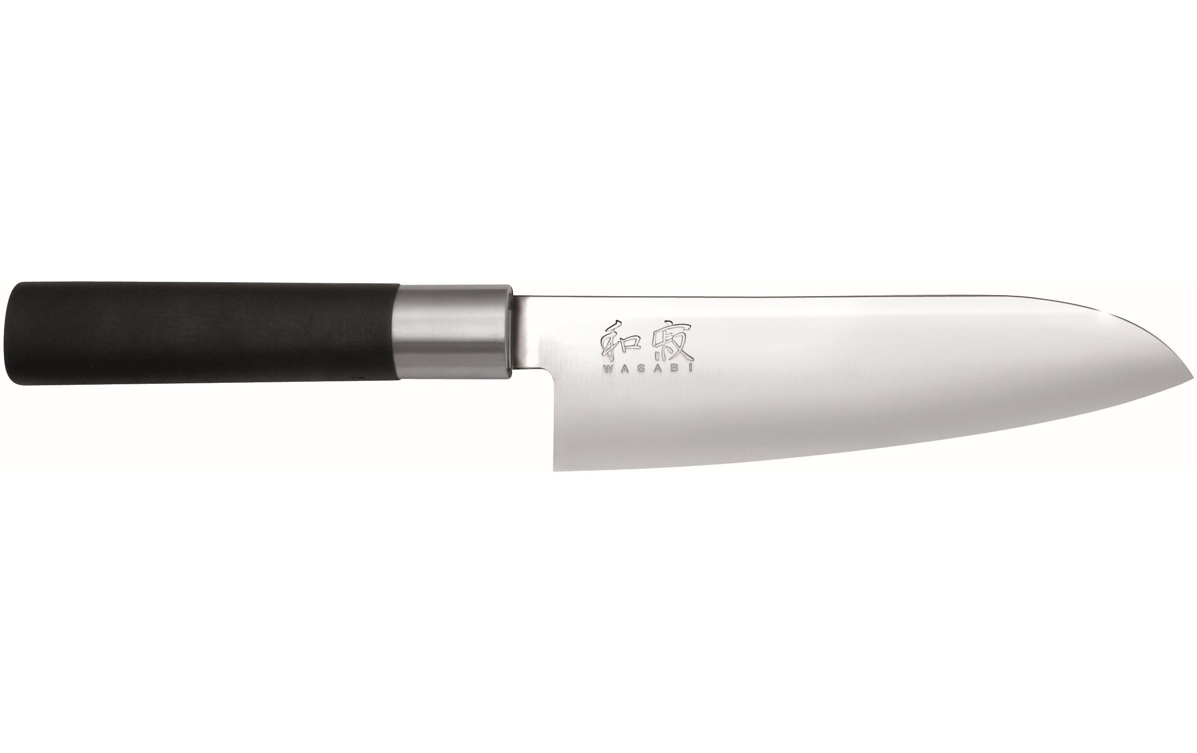 Kochmesser Wasabi Santoku SchwarzKüchenmesser