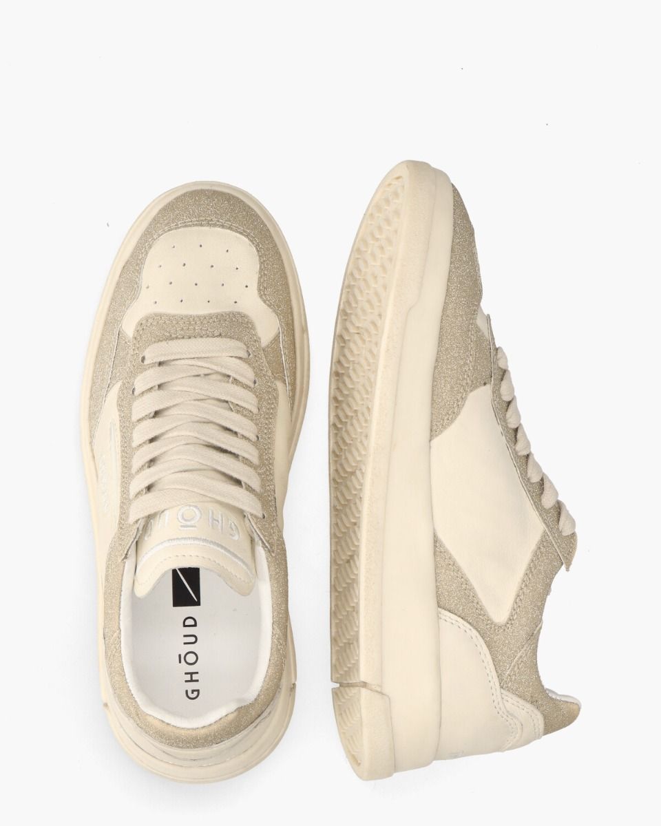 Ghoud Tweener Low Off-White/Goud Damessneakers