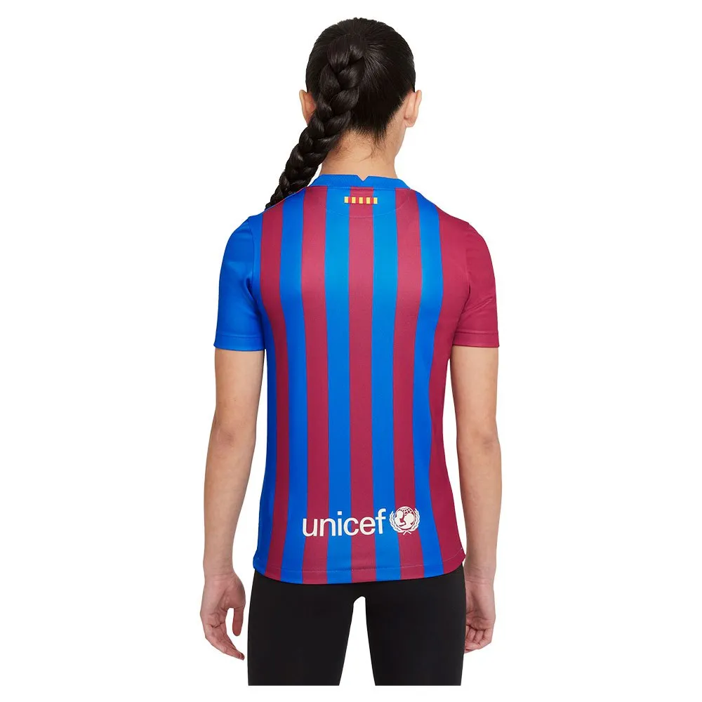 Nike FC Barcelona 21/22 Stadium Heim Junior-Kurzarm-T-Shirt