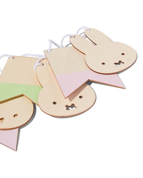 guirlande Miffy réutilisable bois 250cm