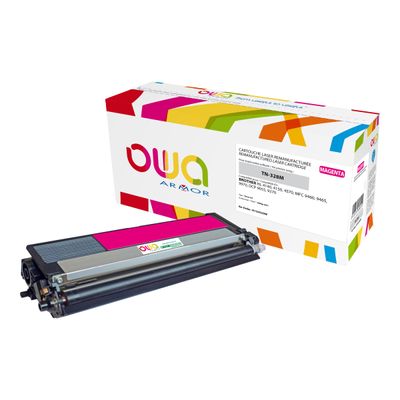 Cartouche laser compatible Brother TN328 - magenta - Owa K15452OW