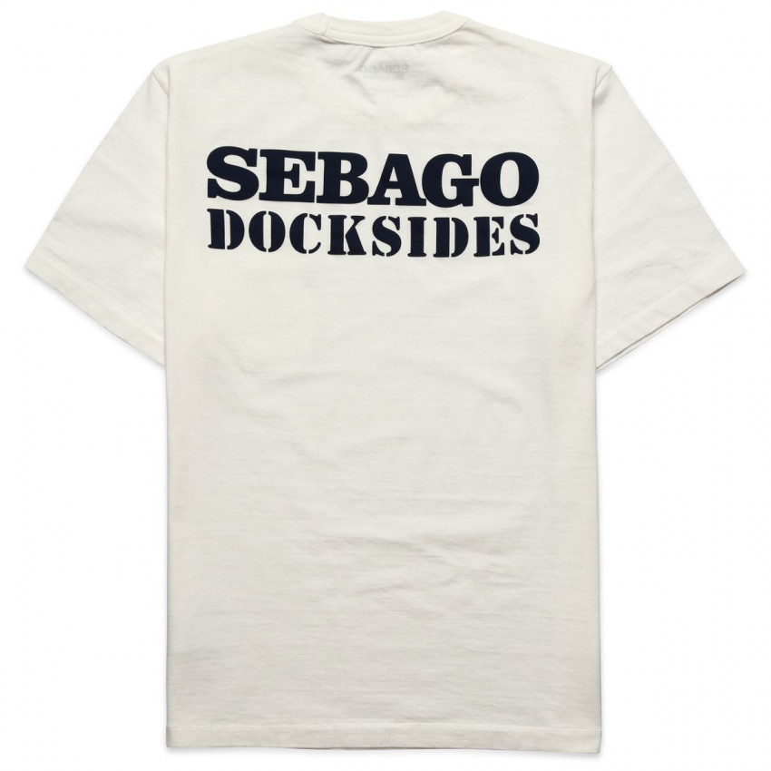 TILLIERS Off White-T-shirt Sebago pour Homme