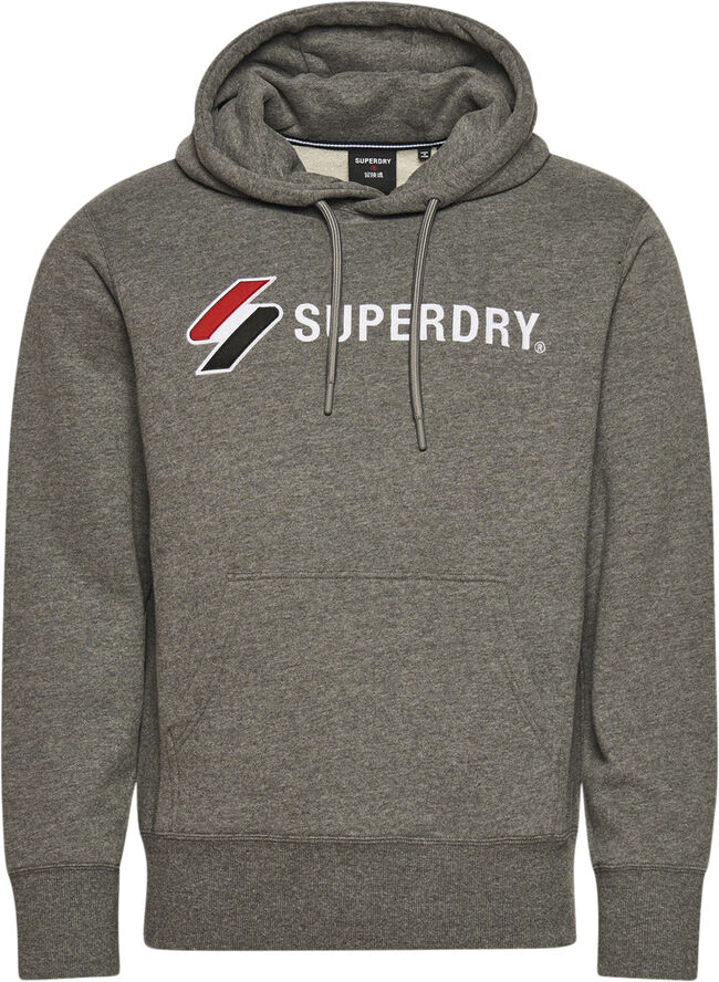 Superdry Code SL Applique hættetrøje Grå