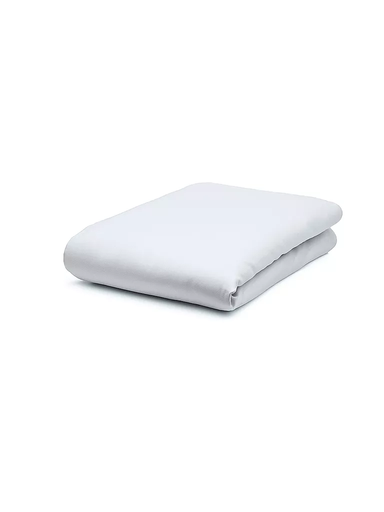 FLEURESSE Satin Spannleintuch Royal Uni 180x200cm Silber silber