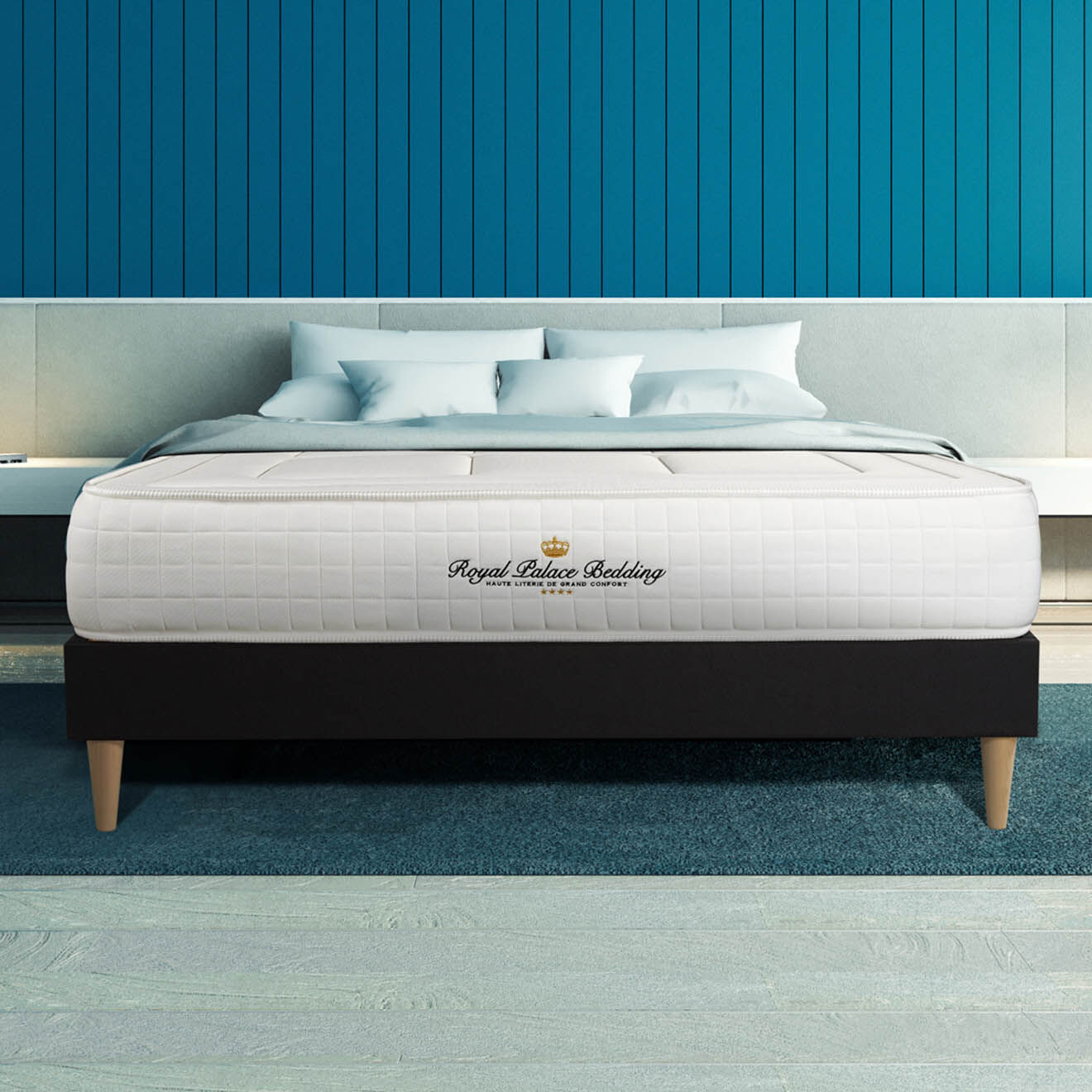 Royal Palace Bedding Pack dodo 5 pièces Balmoral noir - 140x190 cm