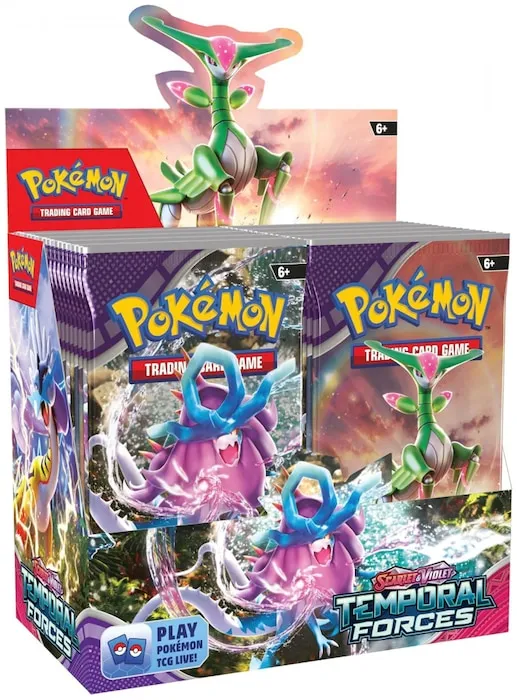 Pokémon Display (Booster Box) - SV05 - Scarlet & Violet: Temporal Forces - 36 Boosters