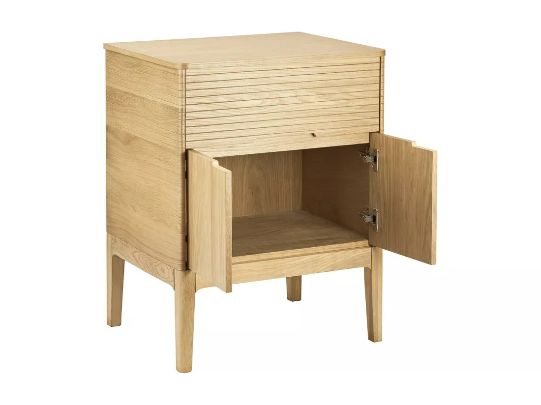 Meuble simple vasque 60 cm en chêne naturel