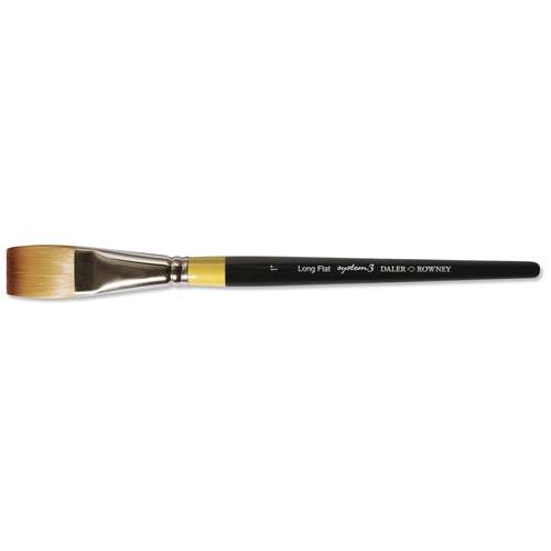 DALER-ROWNEY System3 Acrylpinsel Serie 21, flach & lang