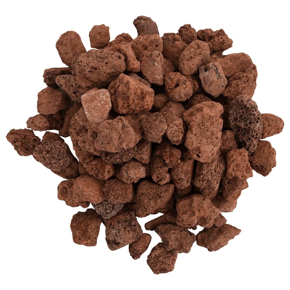 Roches volcaniques 25 kg rouge 1-2 cm