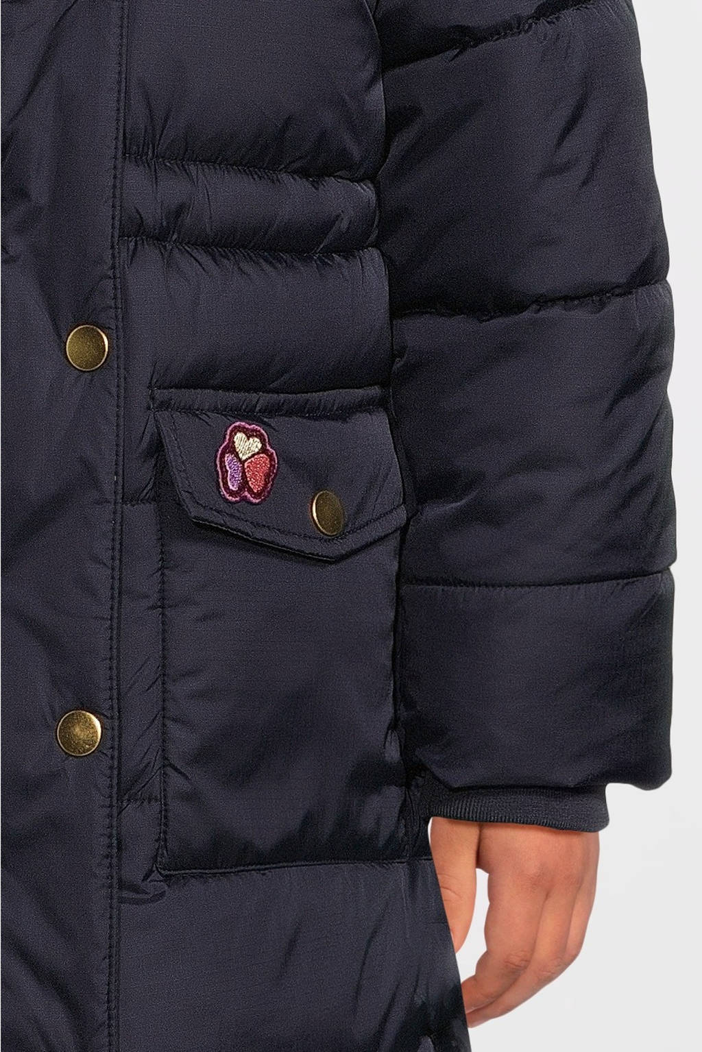 Z8 gewatteerde winterjas Xava donkerblauw