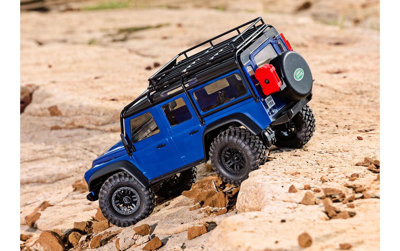 Scale Crawler TRX-4M Land Rover Defender Blau, RTR, 1:18<br>TRX-4 Performance im Mini-Format