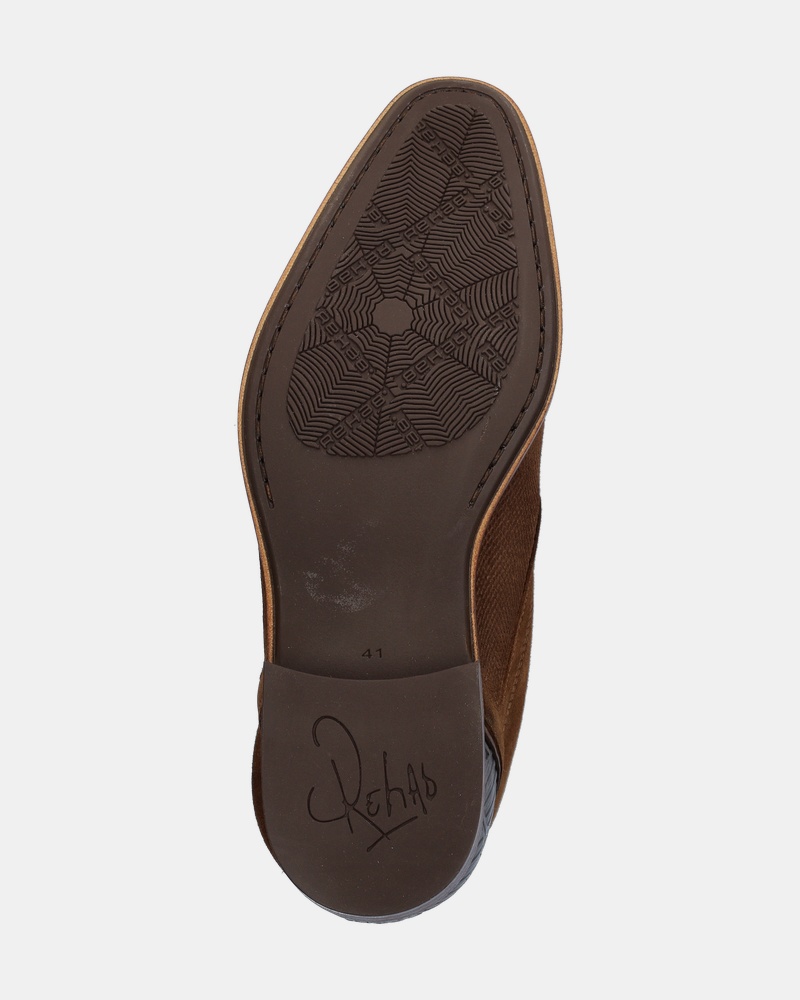 Rehab Grand Suede Hoge nette schoenen  - cognac