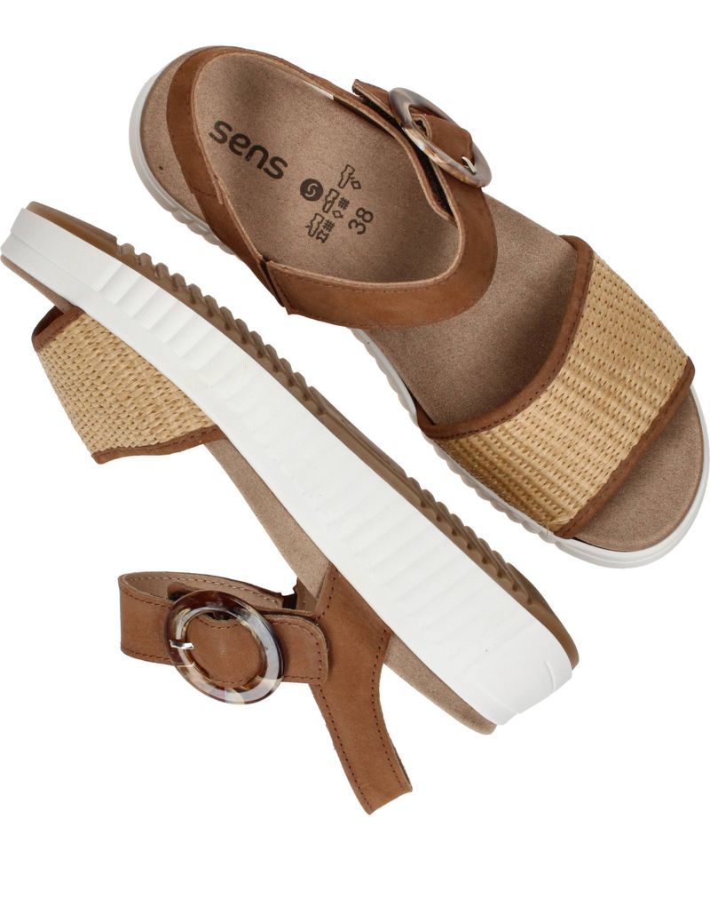 Sens Sandalen Cognac Dames