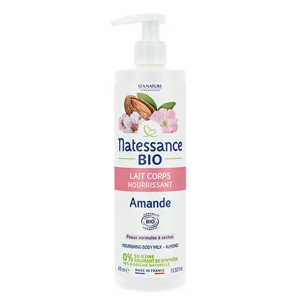 Loção Corporal Orgânica de Amêndoas Natessance 400ml
