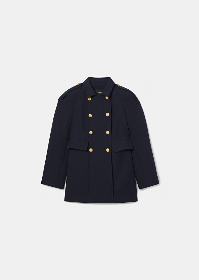 Manteau Marniebleu nuit en double coton
