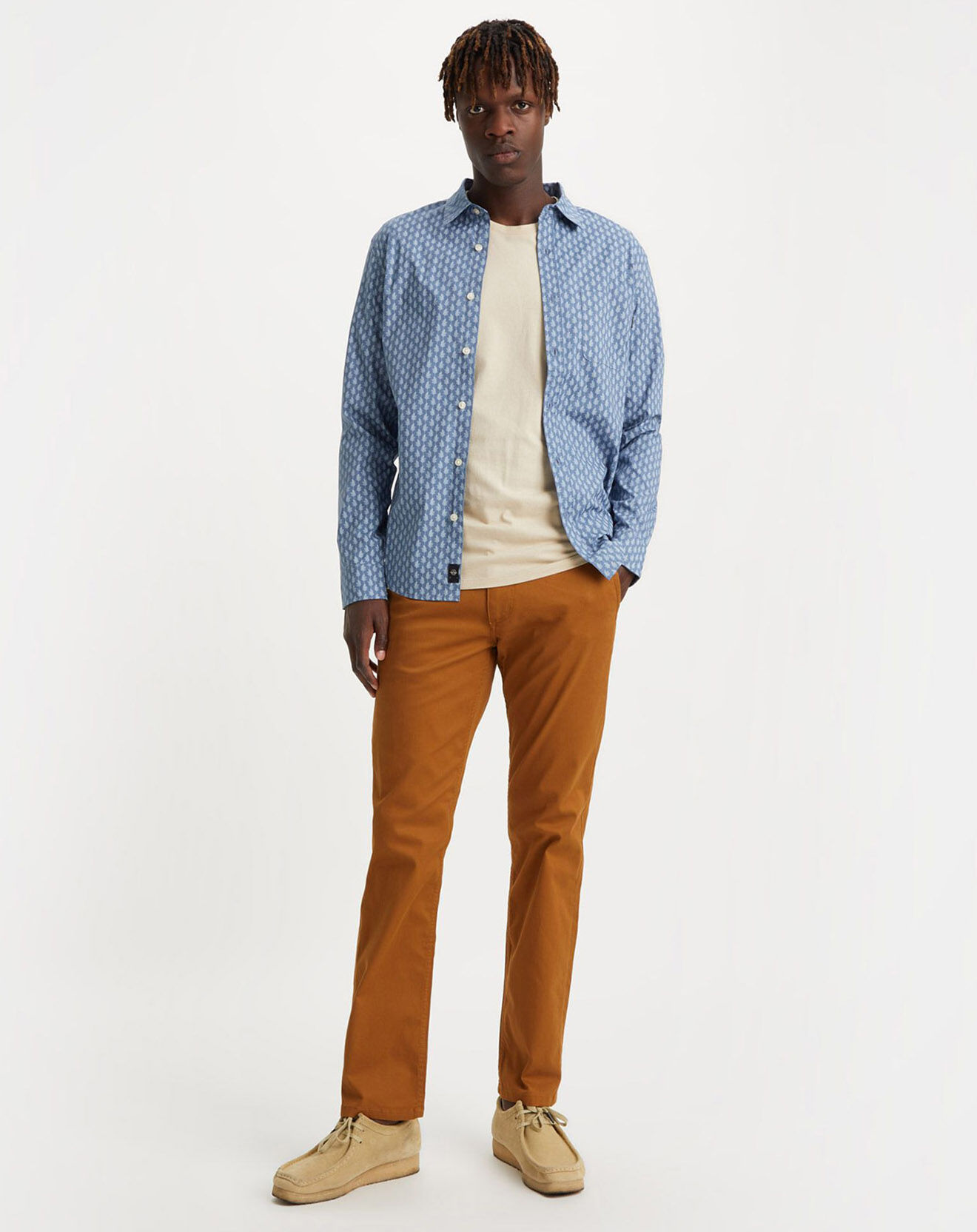 Dockers Pantalon Smart 360 Flex Alpha Slim marron clair