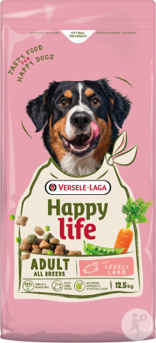 Happy Life Adult Chiens Toutes Races À L'Agneau 12,5kg