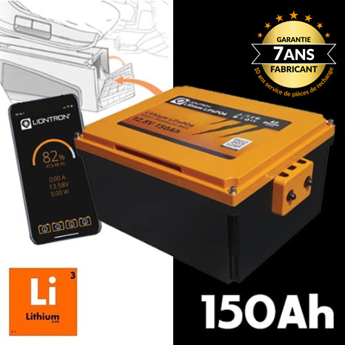 Batterie Lithium LIONTRON 12V 150Ah sous siège