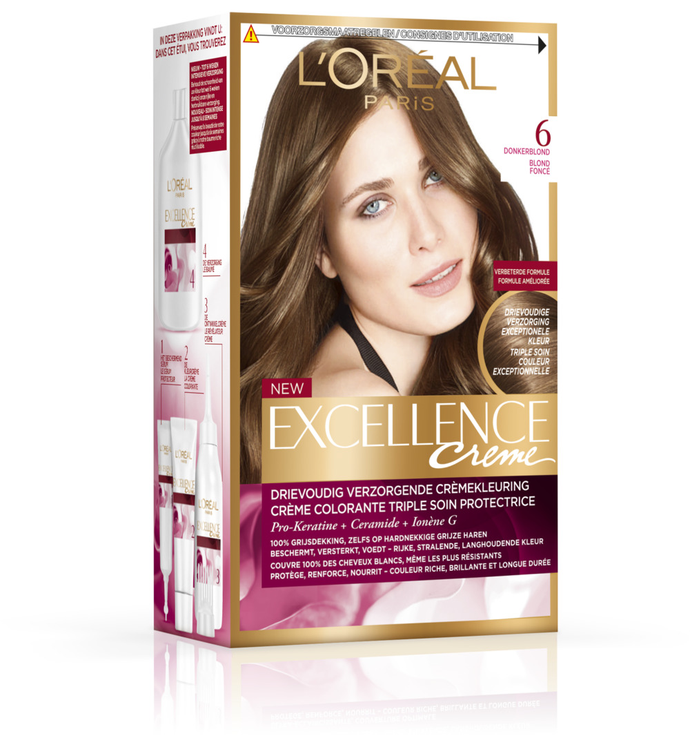 L’Oréal Excellence 6 Donkerblond (1 set)