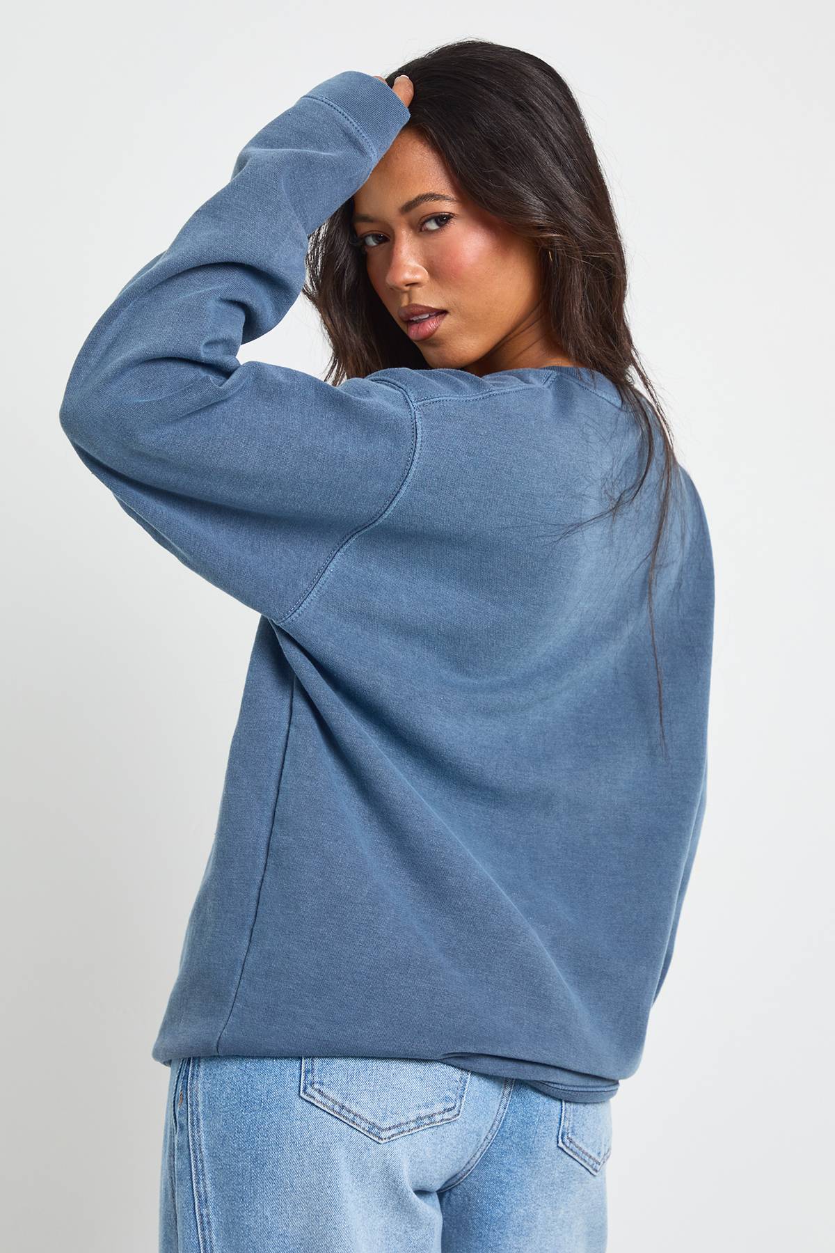 boohoo Sweat-shirt Oversize Délavé Imprimé Chicago
