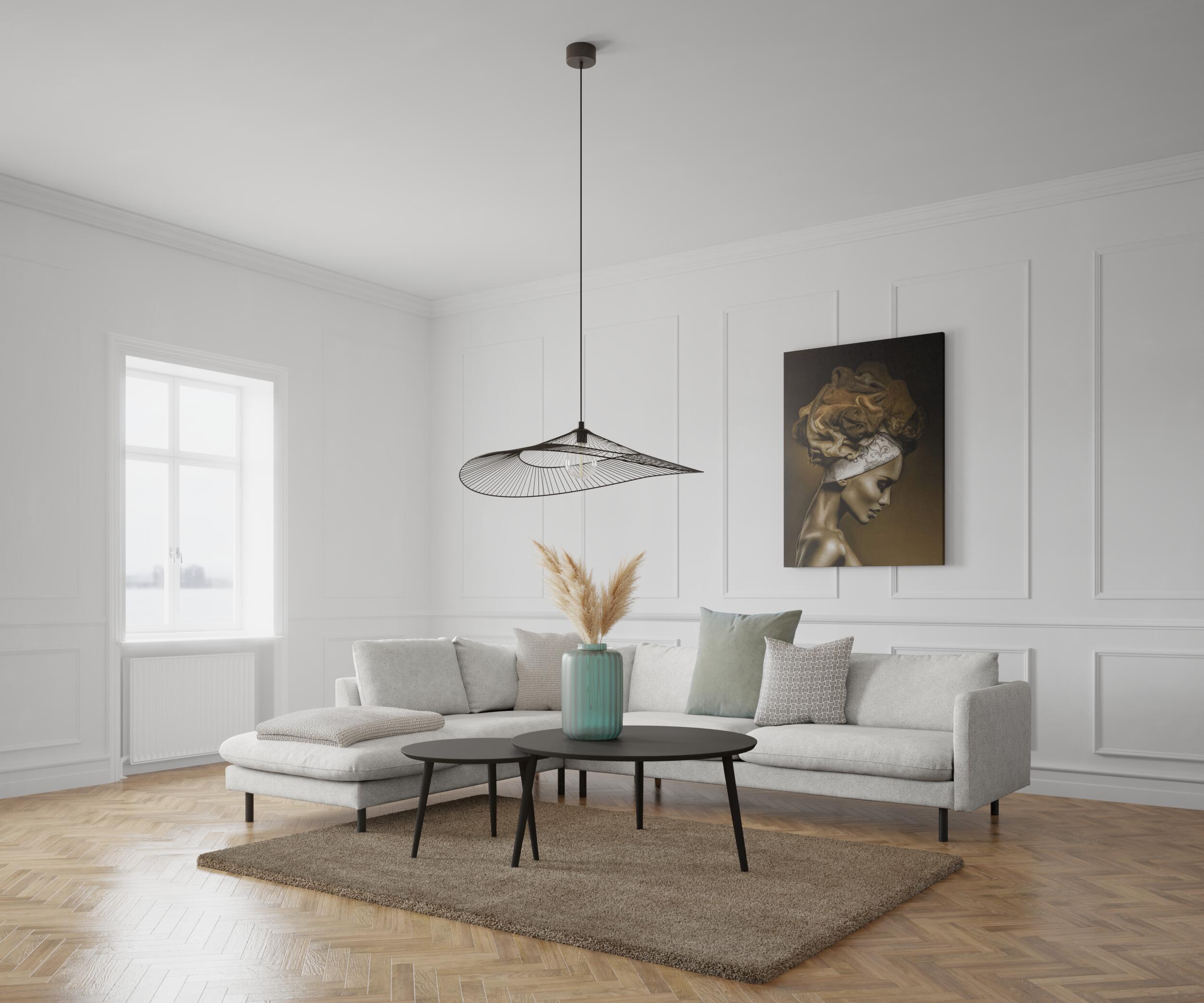 Bjorn venstrevendt sofa med pufafslutning