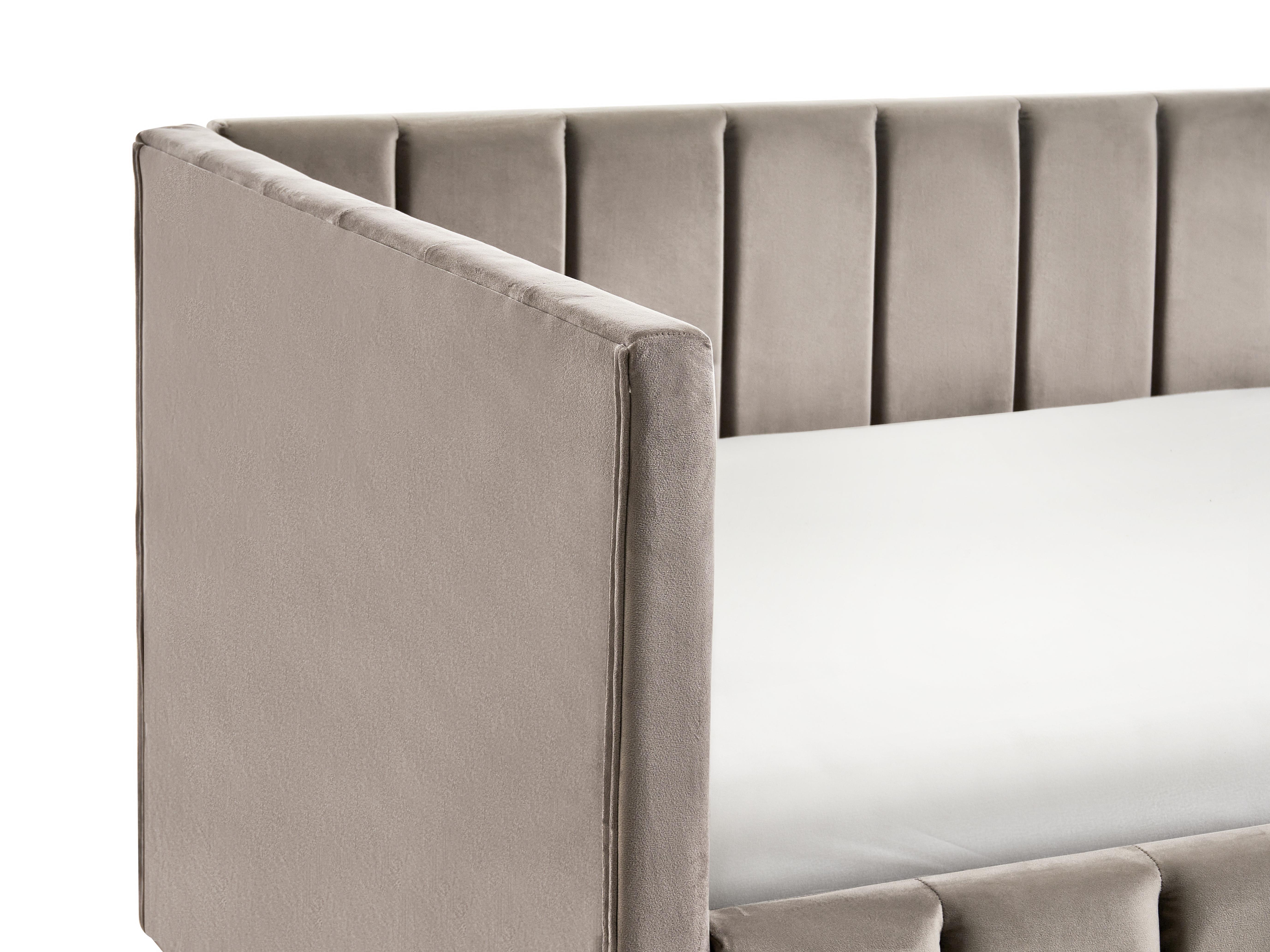 Bedbank Fluweel LISIEUX 90 x 200 cm Taupe