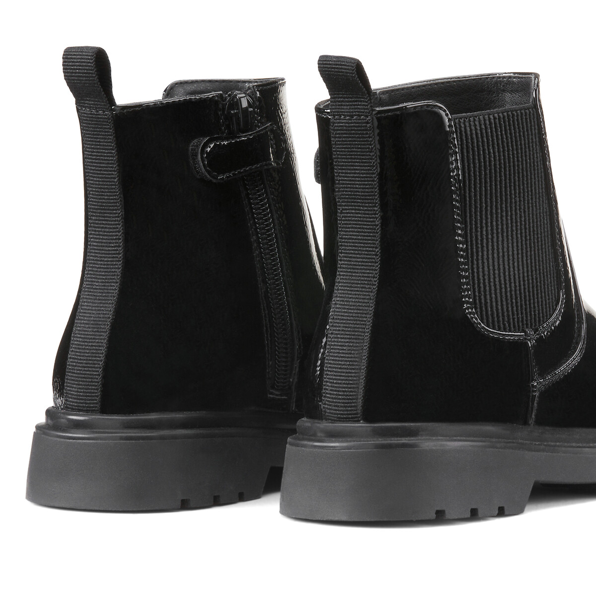 COLEÇÃO LA REDOUTE<br>Botas de cano curto Palm com zíper e elástico