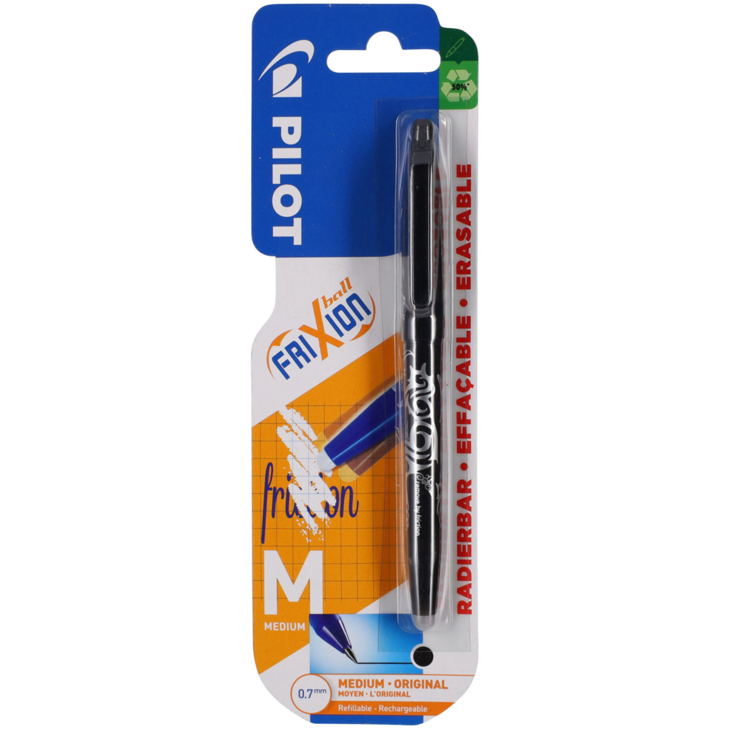 Pilot Frixion Ball schwarz Blister