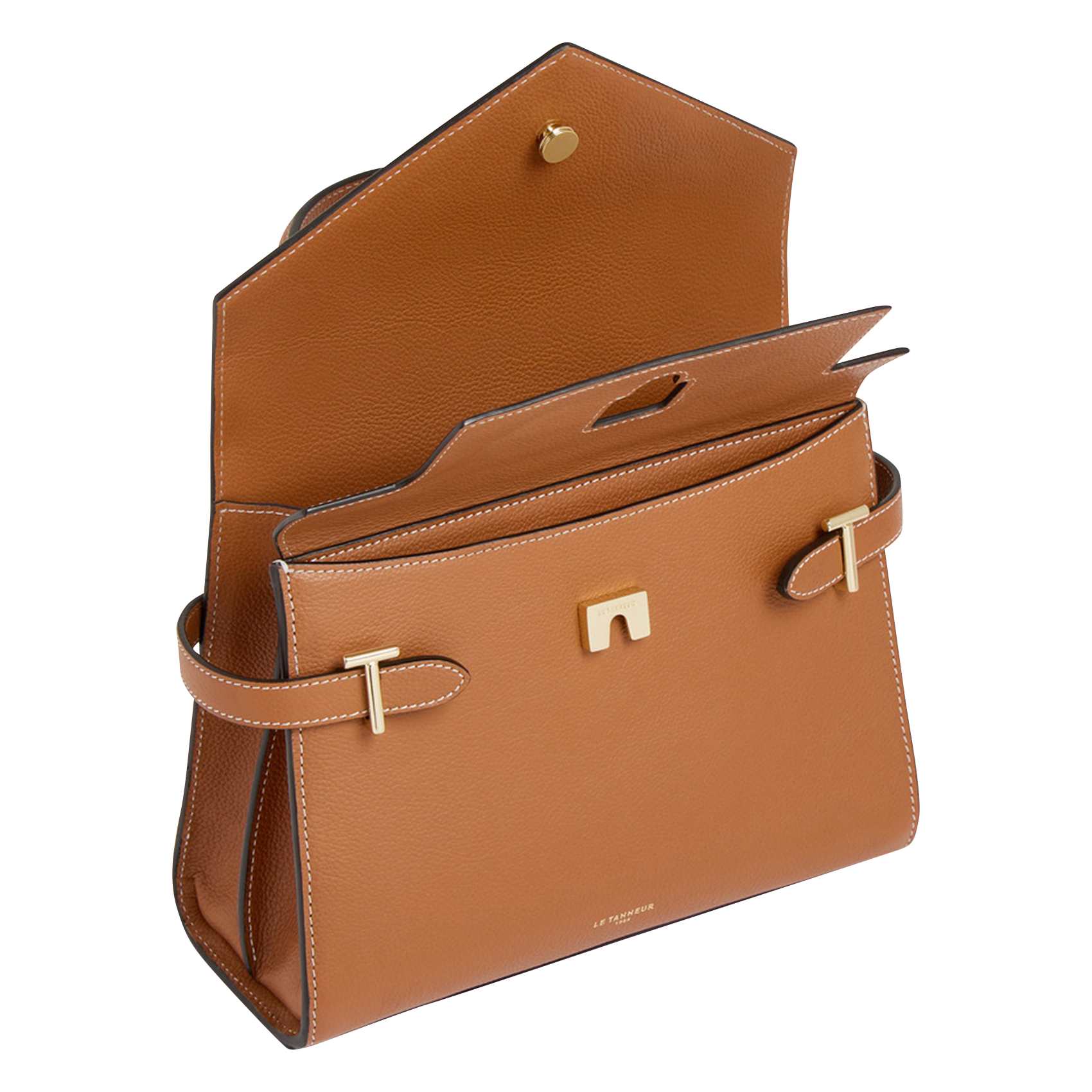 EMILIE - Sac à main en cuir | Marron