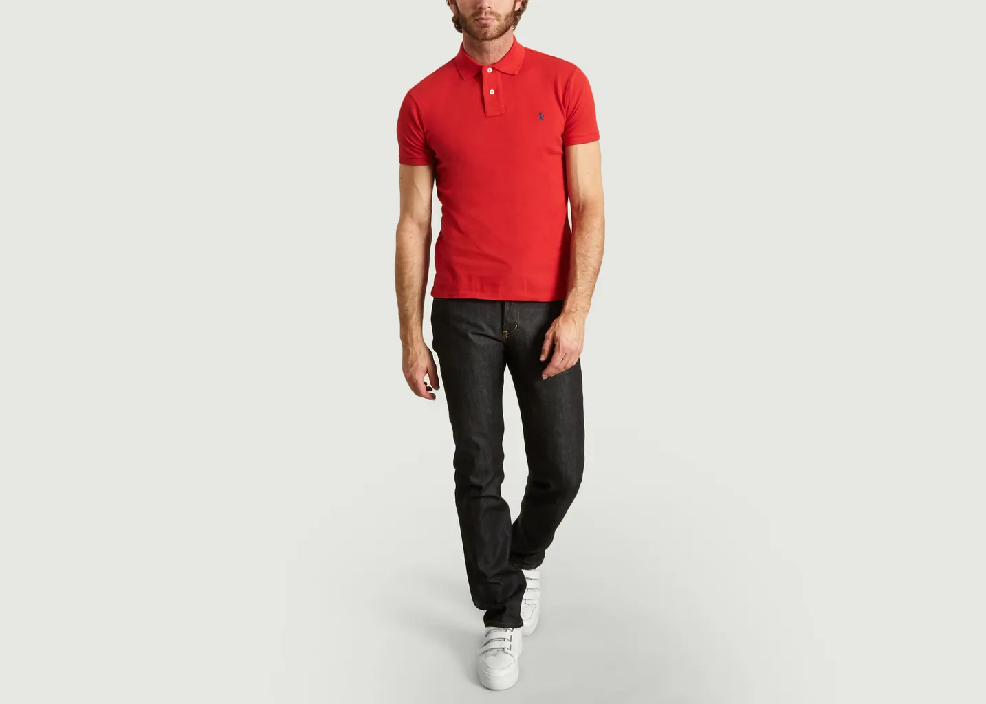 Polo Cintré en Coton Piqué Polo Ralph Lauren