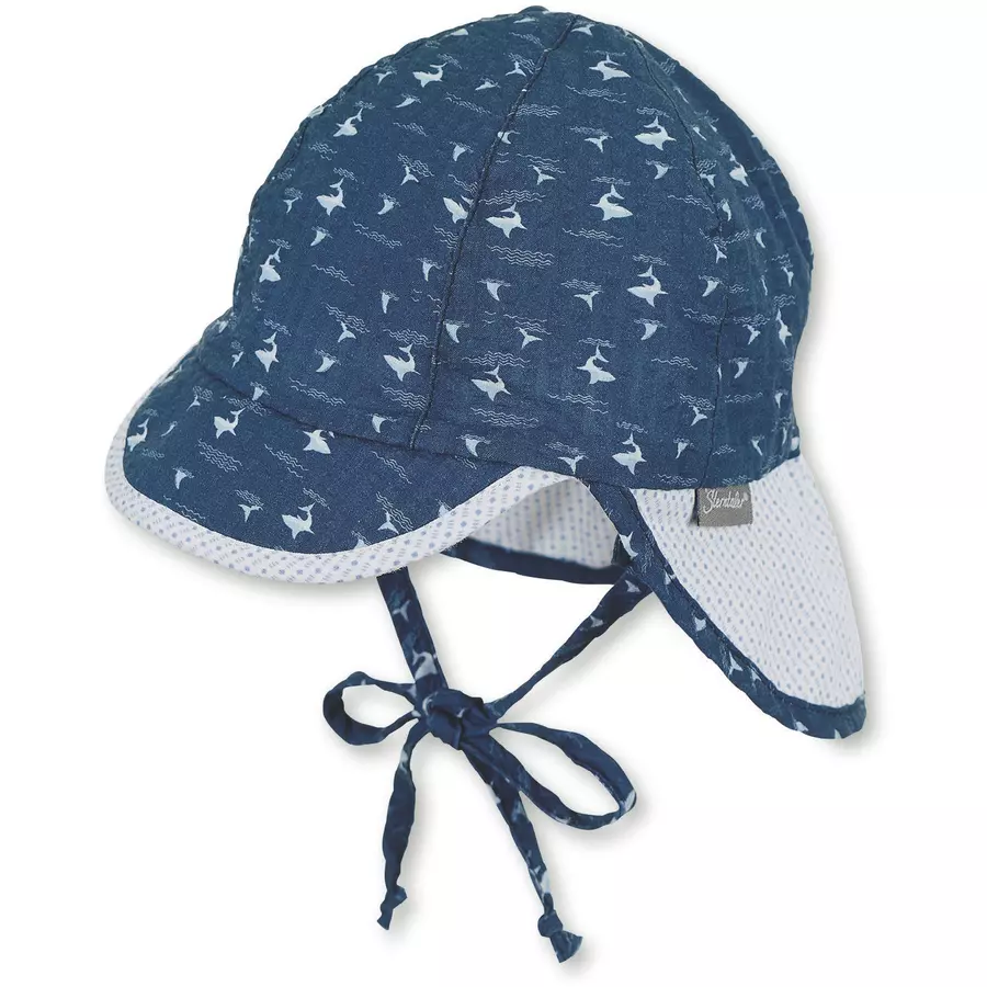 Sterntaler Schirmmütze mit Nackenschutz marine
