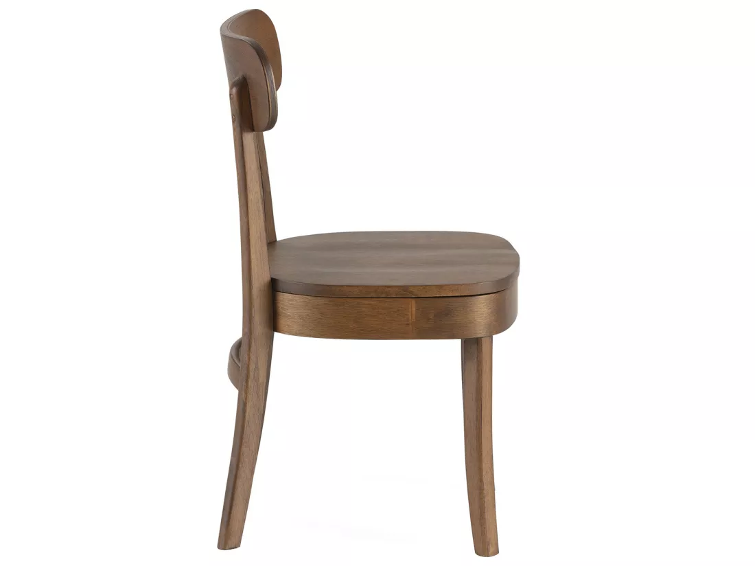 Pack de 2 chaises Nala couleur Noyer, Bois Massif