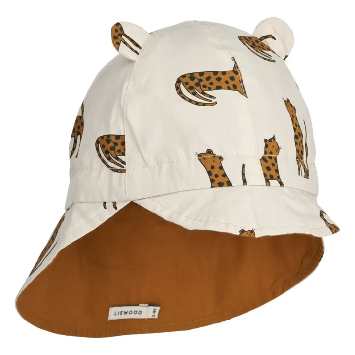 Liewood Chapeau Anti-UV Reversible Coton Bio Gorm | Ecru