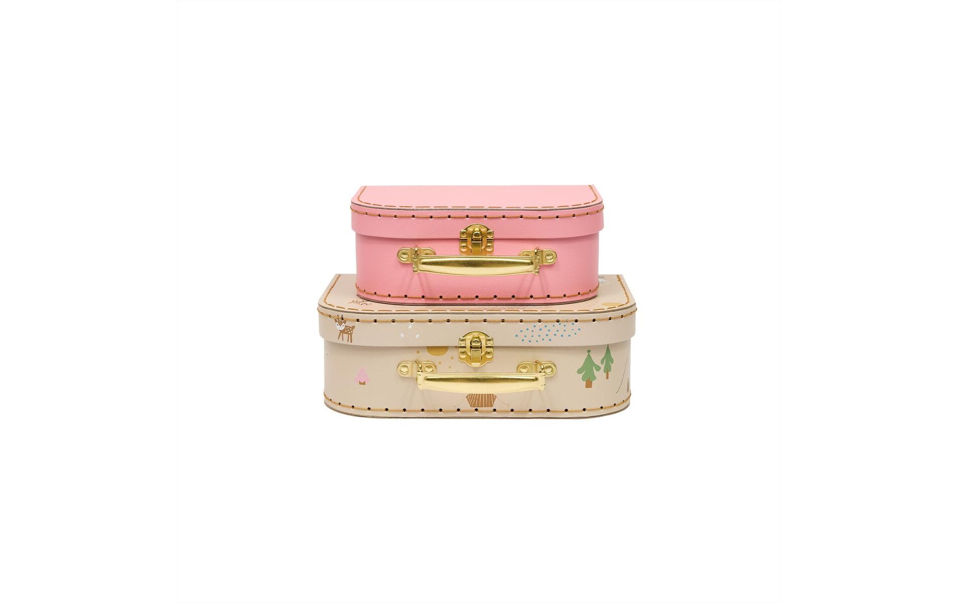 Spielzeugkoffer Deer & Duck 2 Stück, Camel, Rosa2-er Set Mini Kinderkoffer