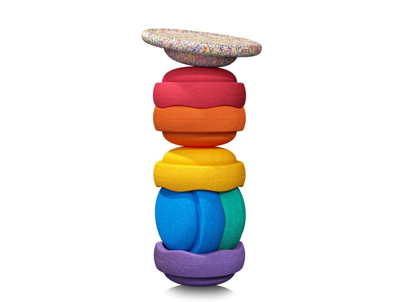 Stapelstein Beschäftigungsspielzeug Rainbow Set Classi Dynamisches Spiel für Kinder