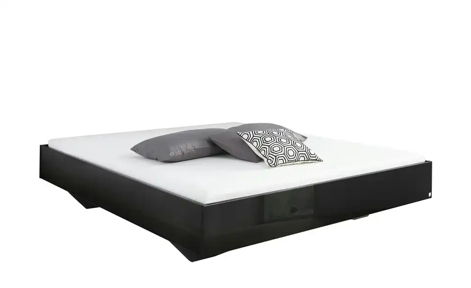Futonbett Phoenix Grau, Hochglanz 180 cm
