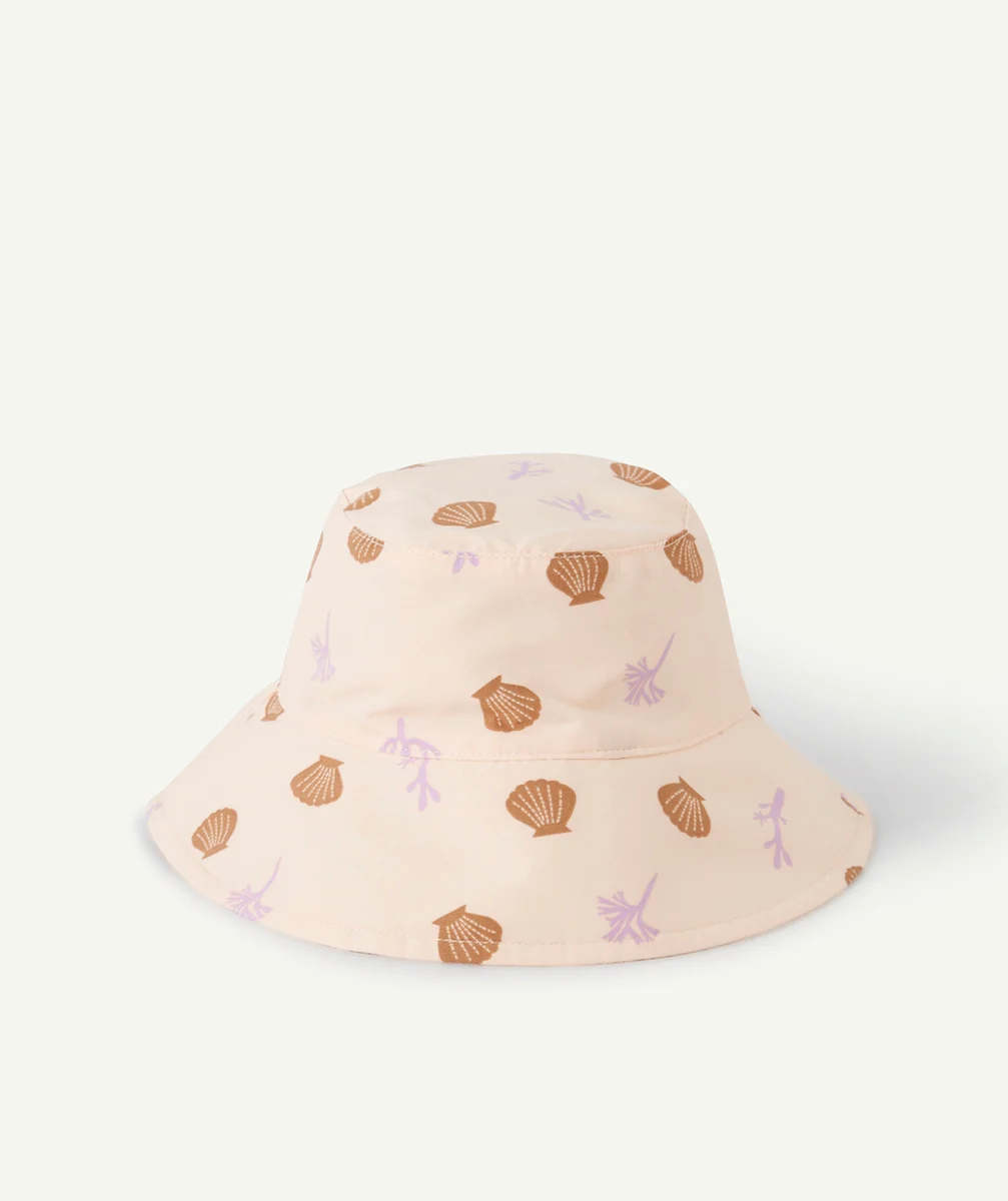 LASSIGBOB ANTI-UV ROSE PÊCHE IMPRIMÉ THÈME CORAUX
