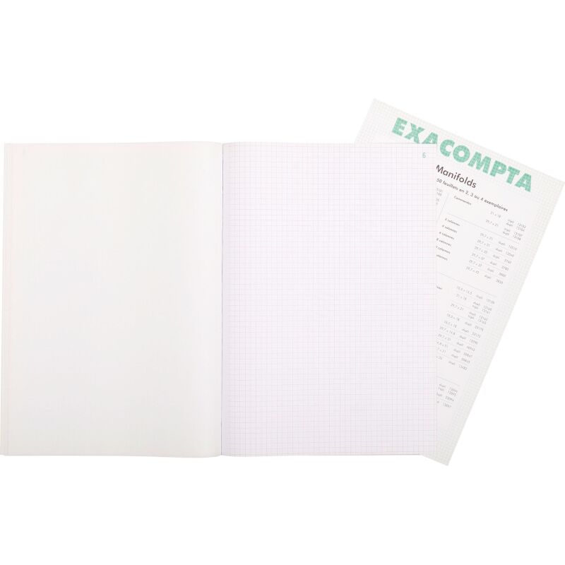 Manifold Exacompta 3300E - 50 pages 21 x 29,7 cm Duplicata 2 exemplaires