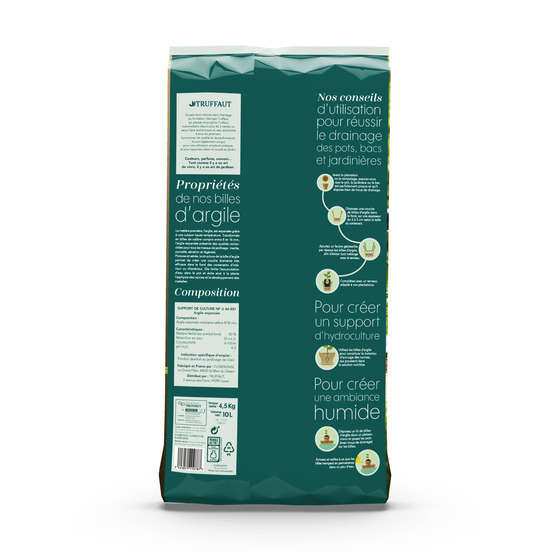Billes d'argile calibre 8/16 mm - sac de 10 litres