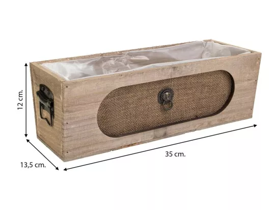 Tiroir en bois marron 35x13,5x12h