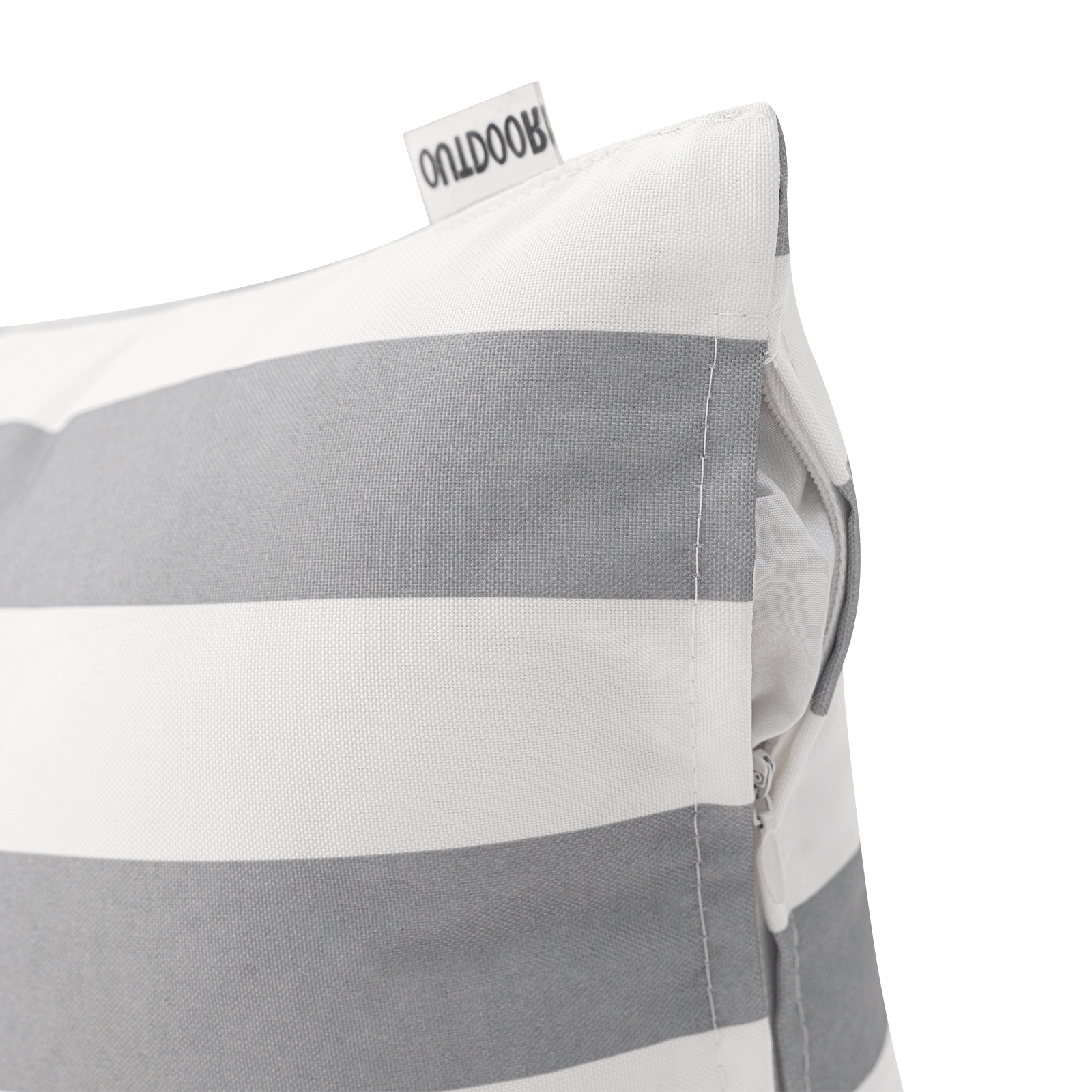 Outdoorkissen SURI grau/weiss 45 x 45 cm