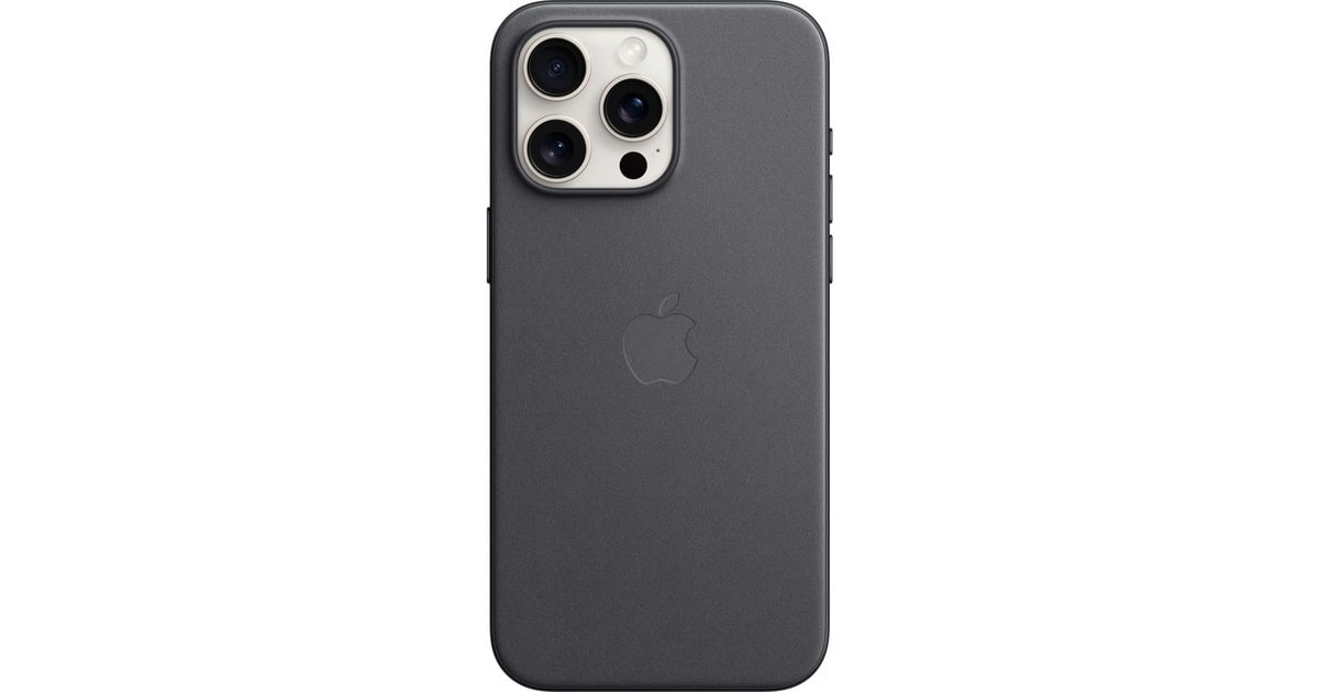 AppleFineWoven hoesje met MagSafe voor iPhone 15 Pro Max telefoonhoesje  (Zwart)