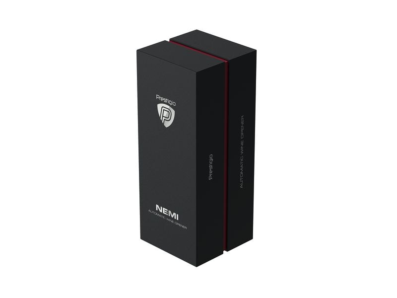 Prestigio Flaschenöffner Nemi Silber Elektrischer Korkenzieher