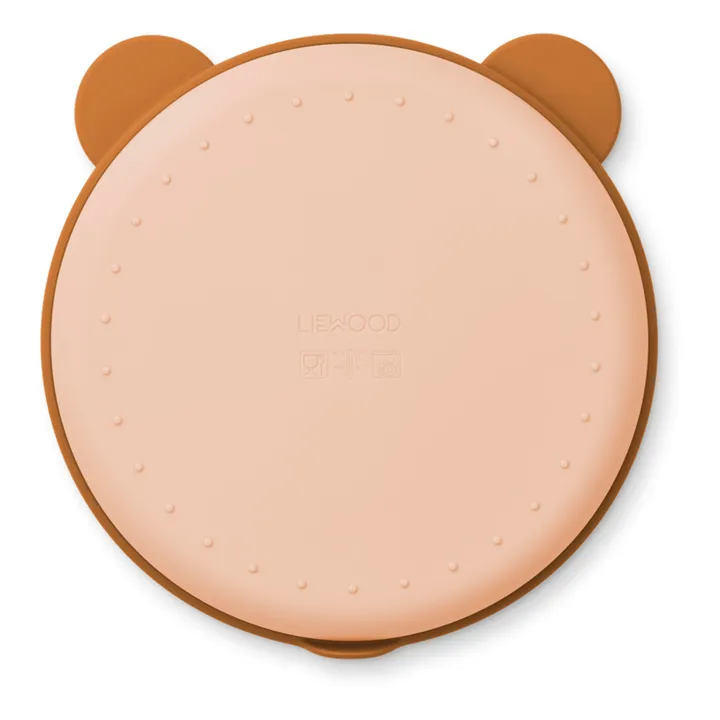 Liewood Assiette compartimenté Frodo et son couvercle | Rose