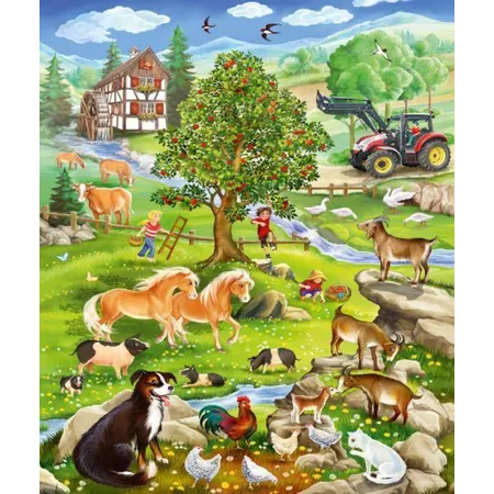 Schmidt Spiele KinderPuzzle - Teile Bauernhof, 3x48 Teile