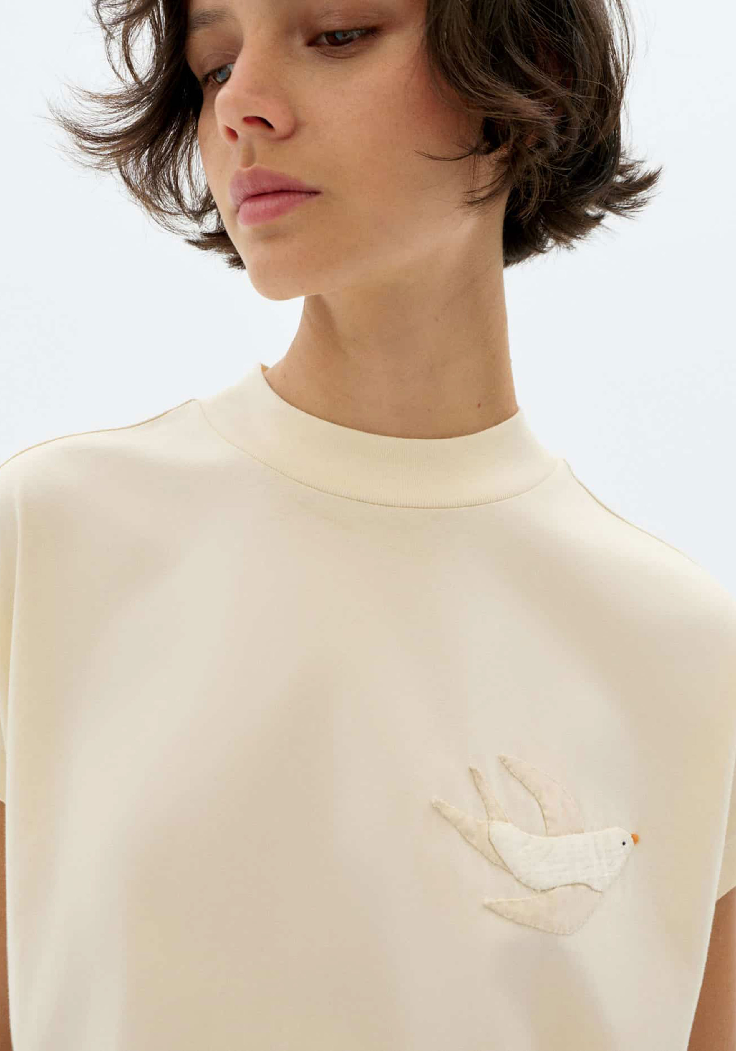 Thinking Mu T-Shirt Volta Bird White