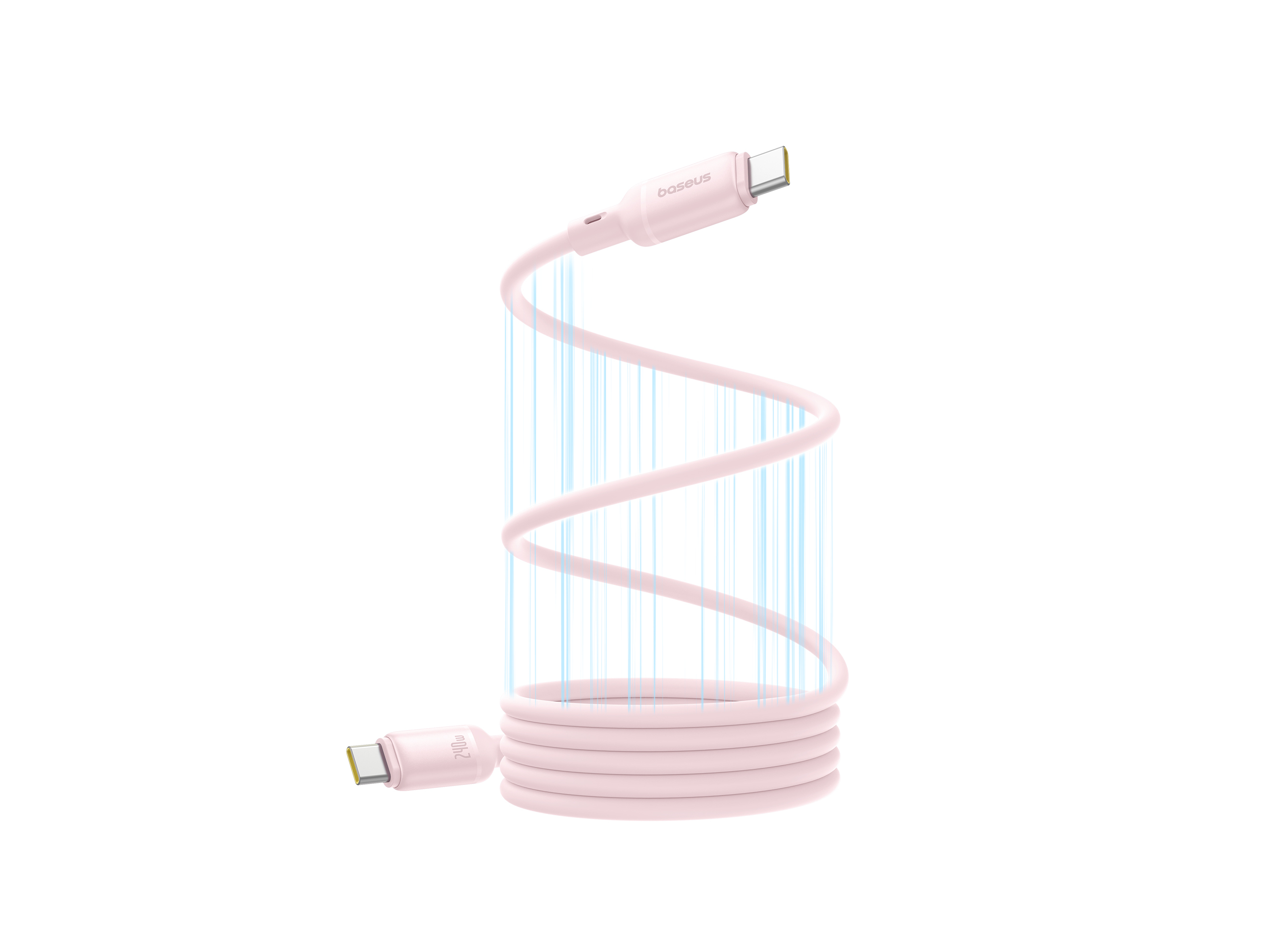 CABO MAGNETICO BASEUS BABY PINK PICOGO USB-C/USB-C